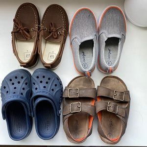 Four pairs size 8 toddler shoes